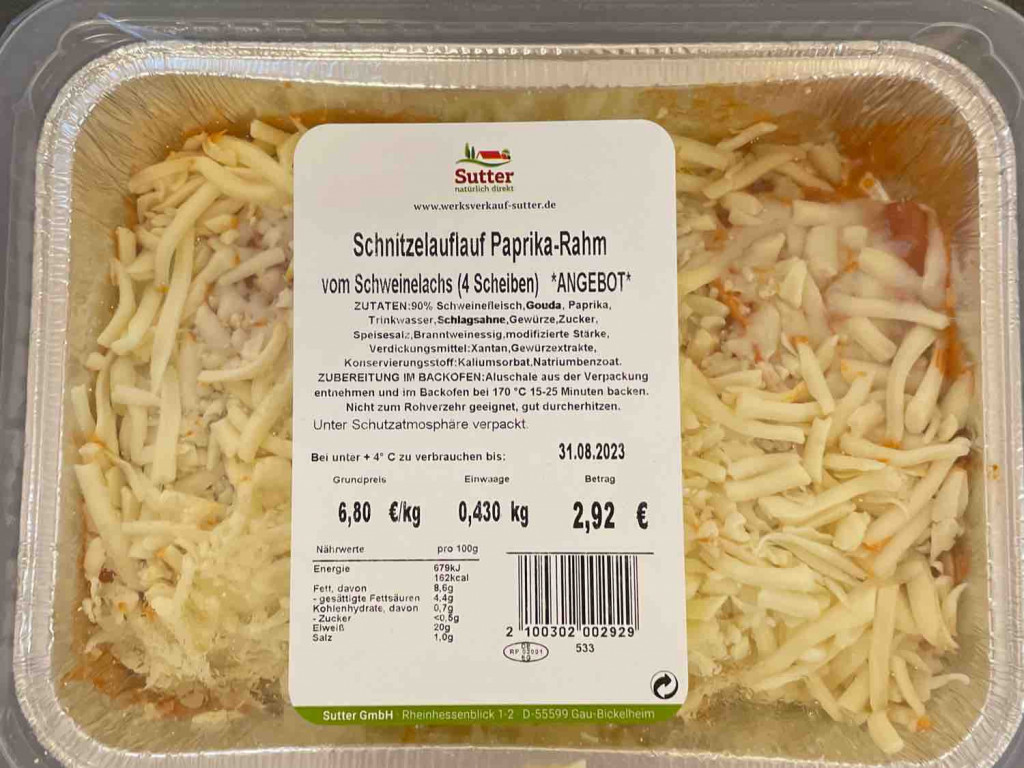 Schnitzelauflauf Paprika-Rahm vom Schweinelachs von Michelle892 | Hochgeladen von: Michelle892