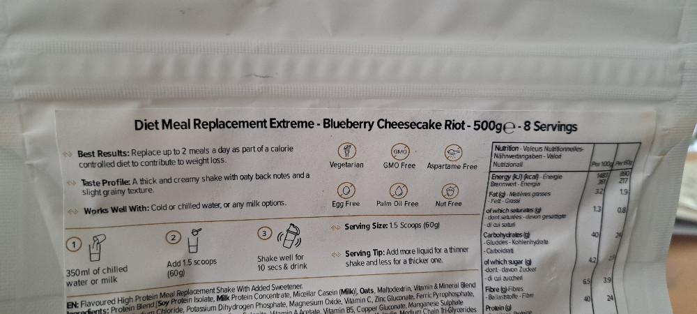 diet meal replacement extrem, blueberry cheescake riot von diete | Hochgeladen von: dieterhassler