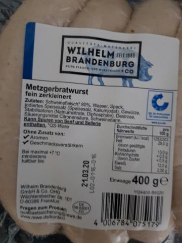 Metzgerbratwurst (Rewe) fein zerkleinert von pwahlen1 | Hochgeladen von: pwahlen1