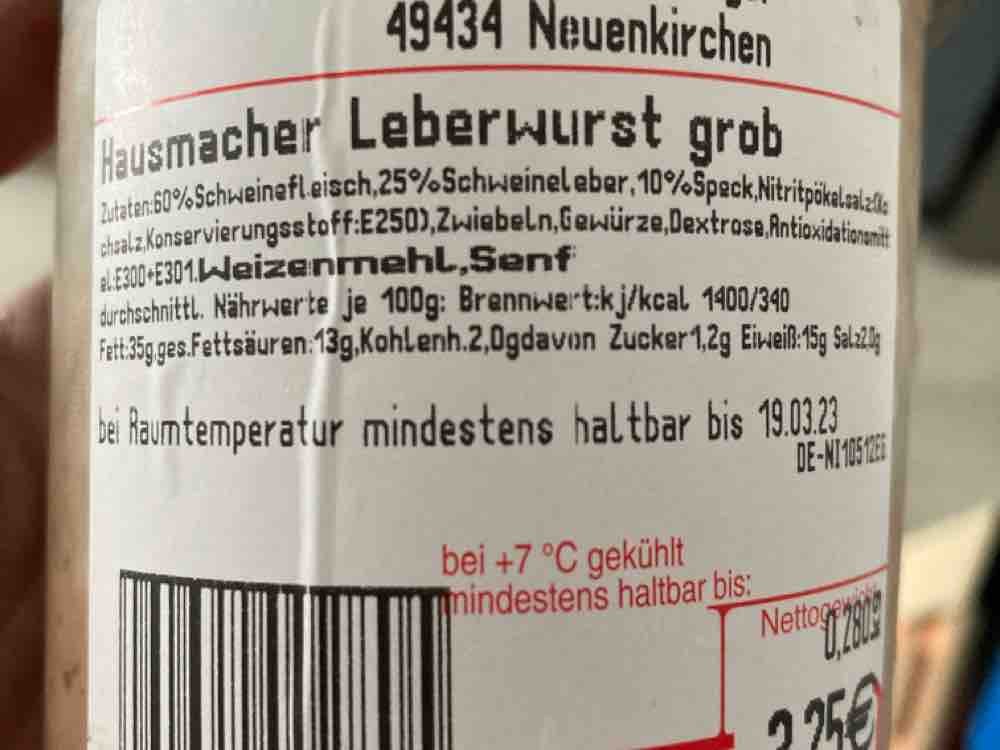 Hausmacher Leberwurst grob von kerstinchen123 | Hochgeladen von: kerstinchen123