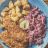 Hähnchenschnitzel mit Currydip, Karottensalat, Kartoffelecken vo | Hochgeladen von: janine-wimmer@gmx.at