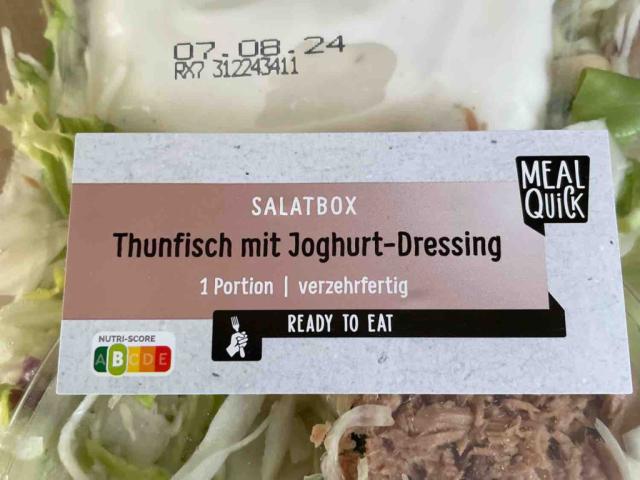 Salatbox Thunfisch, mit Joghurt-Dressing von FitnessFrosch | Hochgeladen von: FitnessFrosch