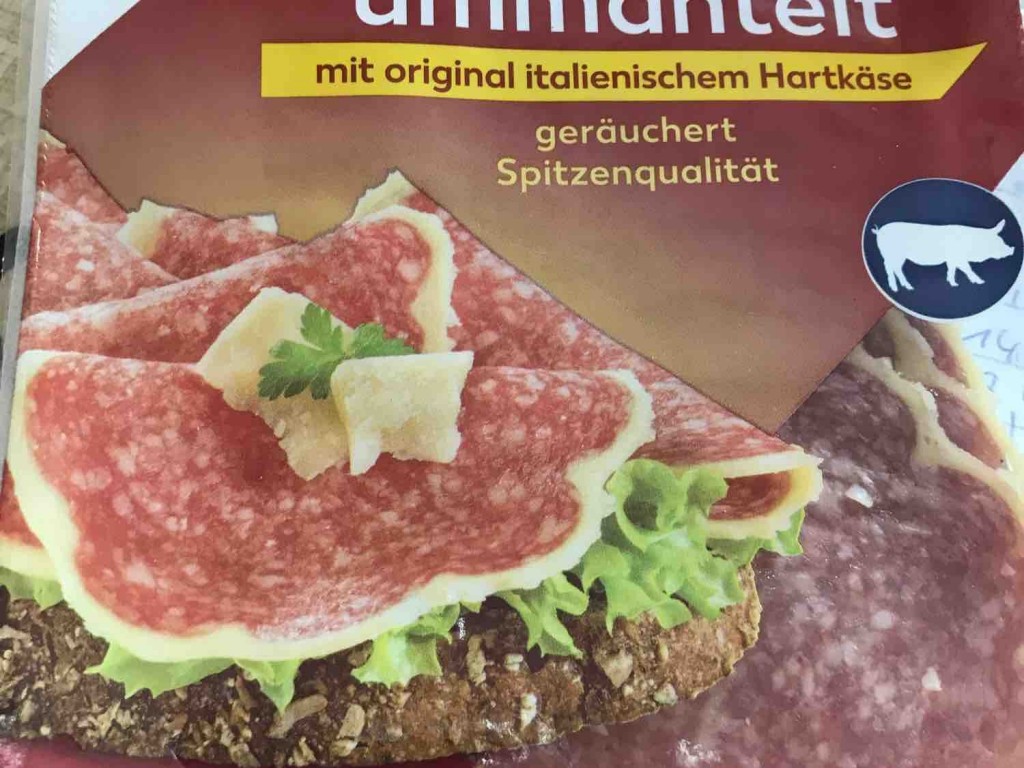 Delikatessen Salami ummantelt, mit original italienischem Hartkä | Hochgeladen von: kerstinheinrich