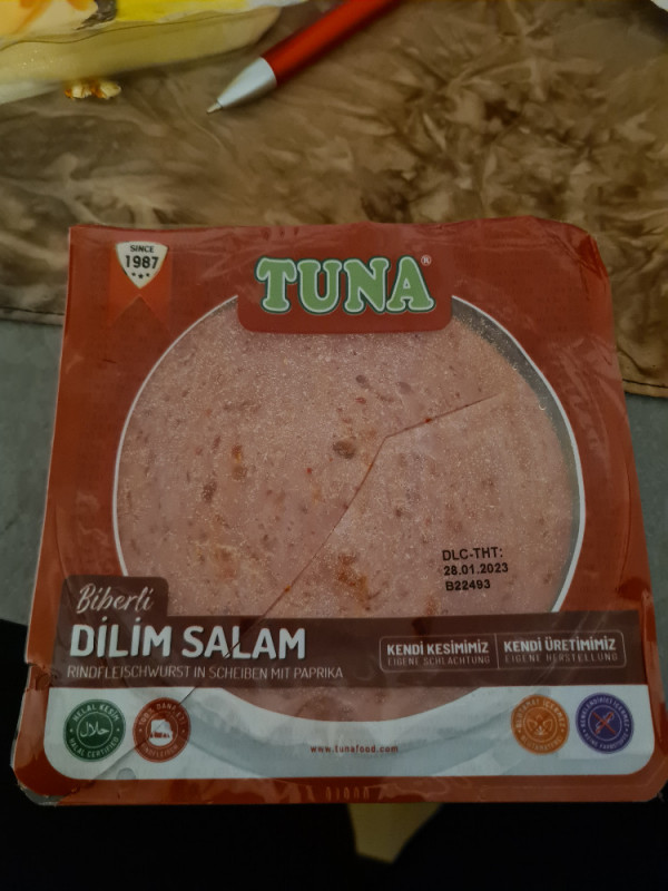 Biberli Dilim Salam, Rinderfleischwurst in Scheiben mit Paprika  | Hochgeladen von: snikk4z