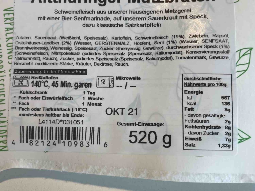 Alt Thüringer Mutzbraten, 48212 von Db11 | Hochgeladen von: Db11