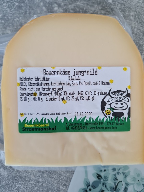 Bauernkäse, jung + mild von Christina1601 | Hochgeladen von: Christina1601