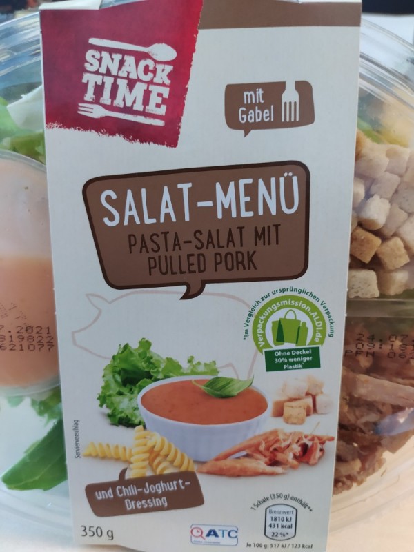 Salat Menü Pasta Salat mit Pulled Pork von A.R.H | Hochgeladen von: A.R.H