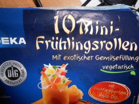 Kalorien Fur 10 Mini Fruhlingsrollen Exotische Gemusefullung Fertiggerichte Fddb