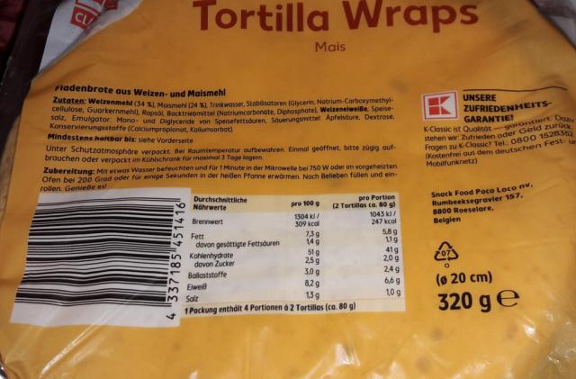 K-Classic Tortilla Wraps Mais | Hochgeladen von: Siope