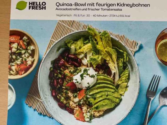 Quinoa Bowl mit feurigen Kidneybohnen von yvonneflock426 | Hochgeladen von: yvonneflock426