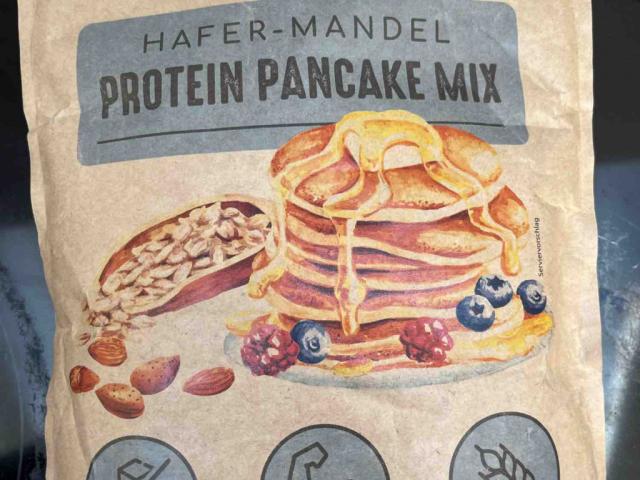 Hafer-Mandel Protein Pancake Mix, mit Flüssigkeit wie Milch von  | Hochgeladen von: nxthorfddb