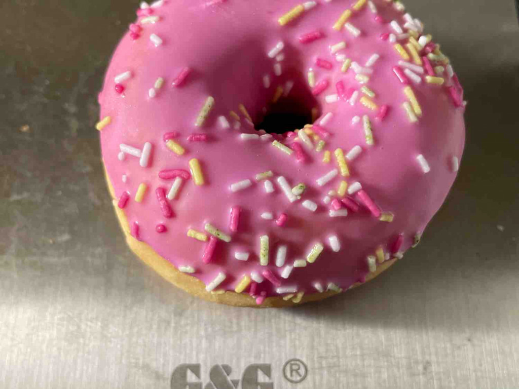 Mini Donuts, Rosa Fettglasur mit bunten Zuckerstreuseln von Magt | Hochgeladen von: MagtheSag