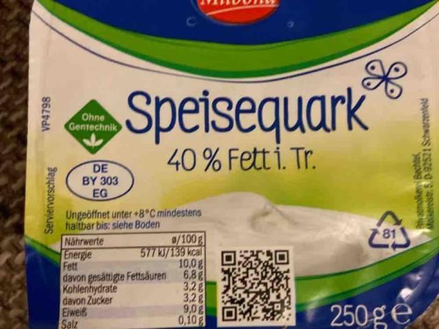 Speisequark, 40% Fett i. Tr. von gesmo80 | Hochgeladen von: gesmo80