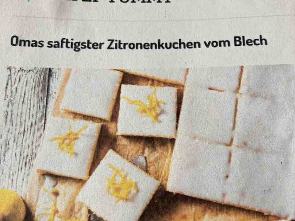 Zitronenkuchen vom Blech, extra. saftig von Heike71093 | Hochgeladen von: Heike71093