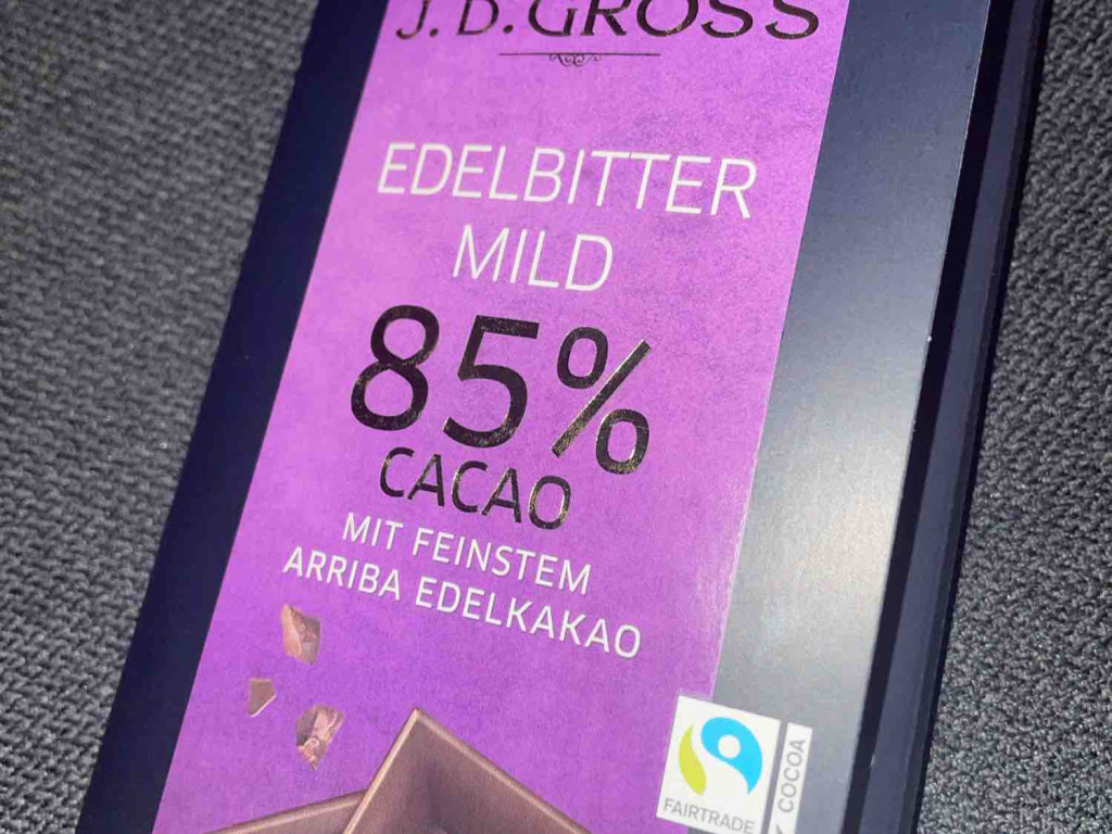 J.D. Gross Edelbitter Mild, (85% Cacao) von MichaelK97 | Hochgeladen von: MichaelK97