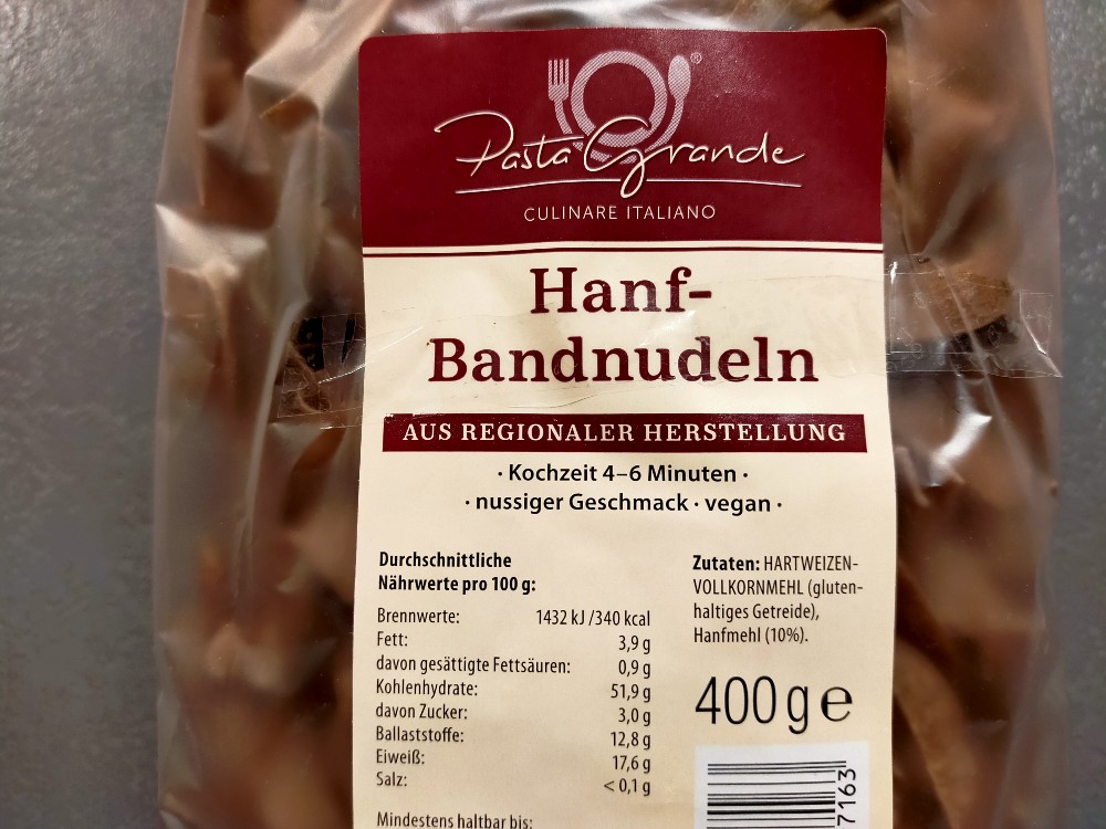 Hanf-Bandnudeln, aus regionaler Herstellung von Stephanie501 | Hochgeladen von: Stephanie501