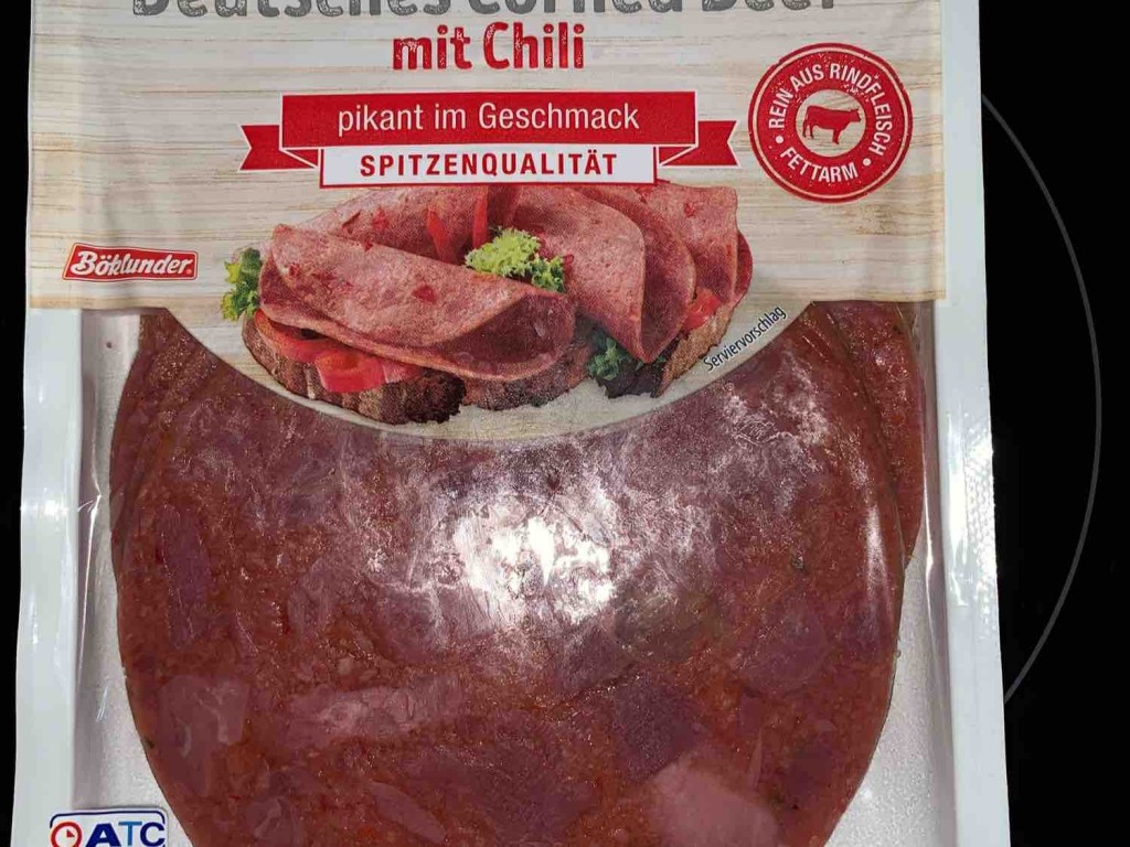 Deutsches Corned Beef mit Chili, von Gut Drei Eichen (Aldi) von  | Hochgeladen von: schlauwischlump405