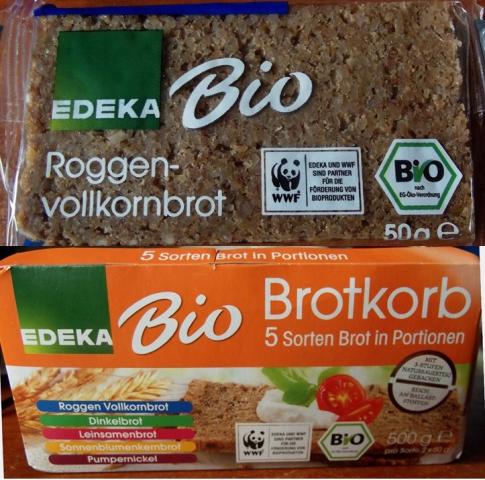 Edeka Bio Brotkorb, Roggenvollkornbrot | Hochgeladen von: MarionUlm