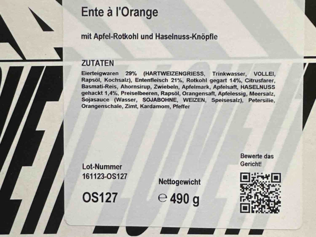 Ente à l‘Orange, mit Apfel-Rotkohl und Haselnuss Knöpfle von Ral | Hochgeladen von: Ralf79