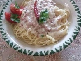 Spaghetti mit Schinken Käsesosse | Hochgeladen von: mikke1308