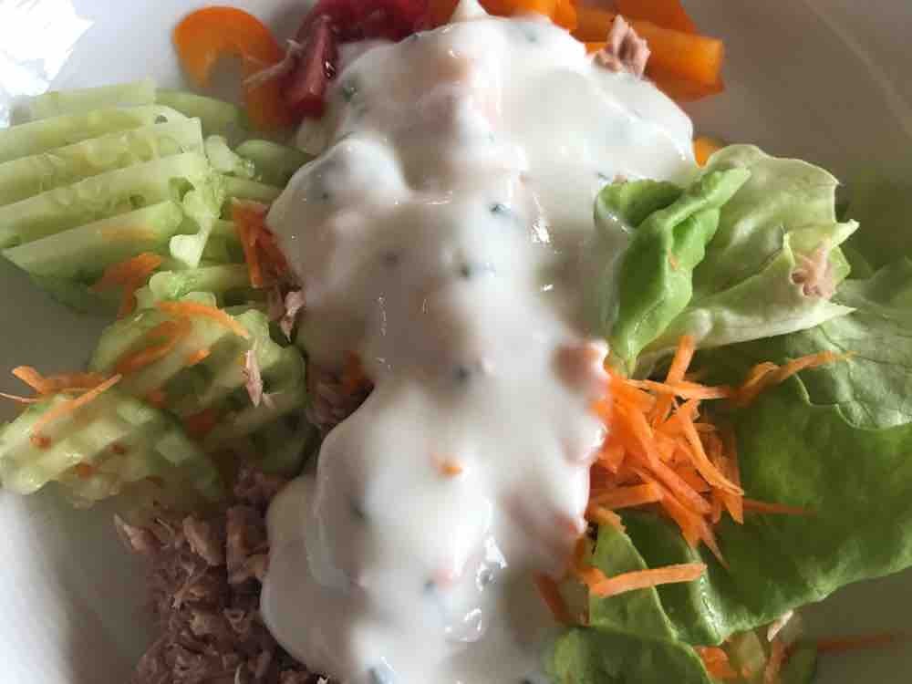 Salat, Bunte Mischung mit Joghurt-Dressing von thorstenitter | Hochgeladen von: thorstenitter