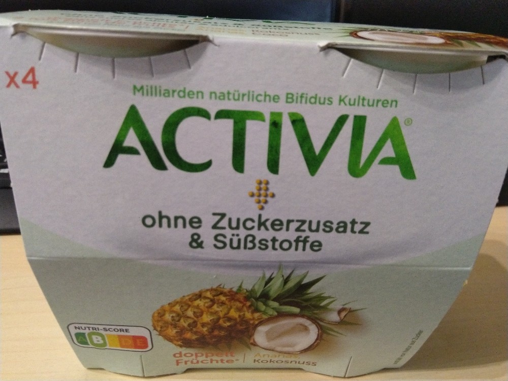 Activia doppelt Früchte, Ananas Kokos, ohne Zuckerzusatz von cal | Hochgeladen von: calpurnia.plinius
