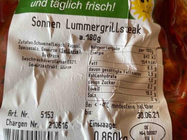 Sonnen Lummergrillsteak von JKringe | Hochgeladen von: JKringe