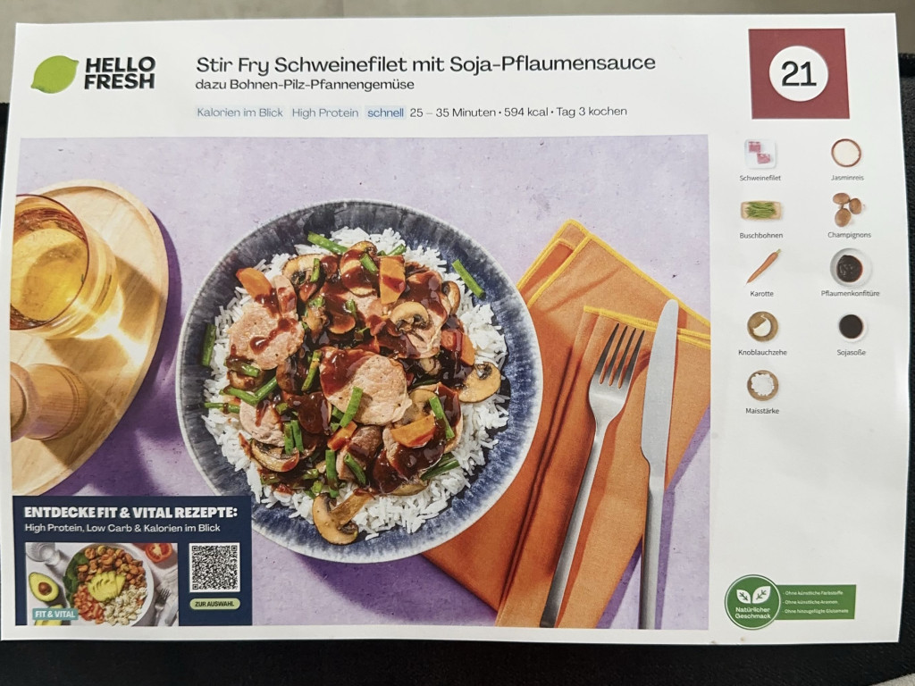 Hello Fresh Stir Fry Schweinefilet mit Soja-Pflaumensauce von bi | Hochgeladen von: bierek