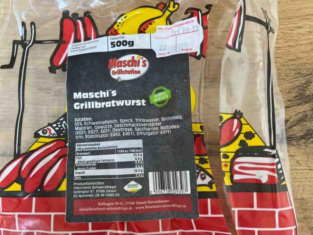 Maschis Grillbratwurst, 1 Wurst = 100,o von Paulawein | Hochgeladen von: Paulawein