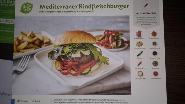 Mediterraner Rindfleisch Burger, mit Drillingen | Hochgeladen von: Michael175