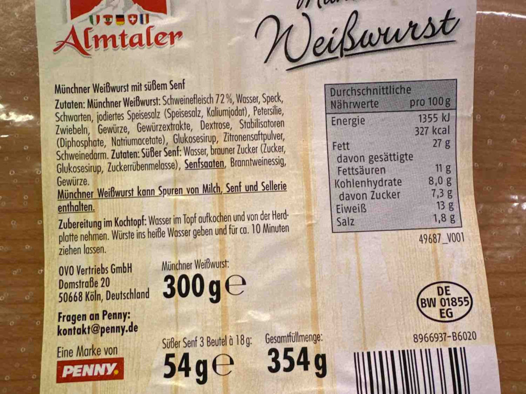 Münchner Weißwurst, Süßem Senf von Kudadu | Hochgeladen von: Kudadu