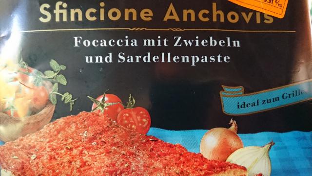 Sfincione Anchovis, Focaccia mit Zwiebeln u Sardellen von Pip17 | Hochgeladen von: Pip17