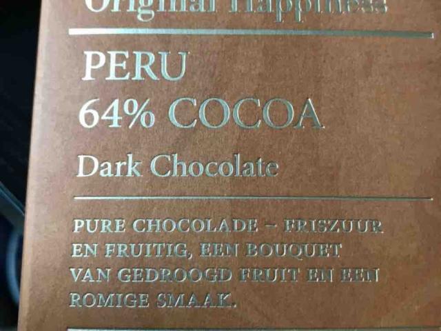 Original Happiness Dark Chocolate, aus Peru, 64% Kakao von panor | Hochgeladen von: panoramastitcher