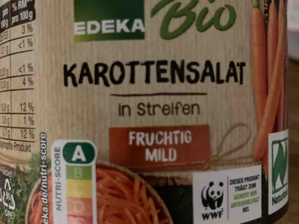 Karottensalat (Edeka Bio), in Steifen - fruchtig mild von lucrum | Hochgeladen von: lucrummmwalking304