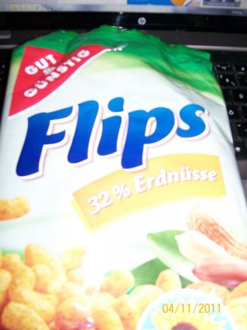 Erdnuss Flips, Mais- Erdnuss-Snack | Hochgeladen von: petri1105