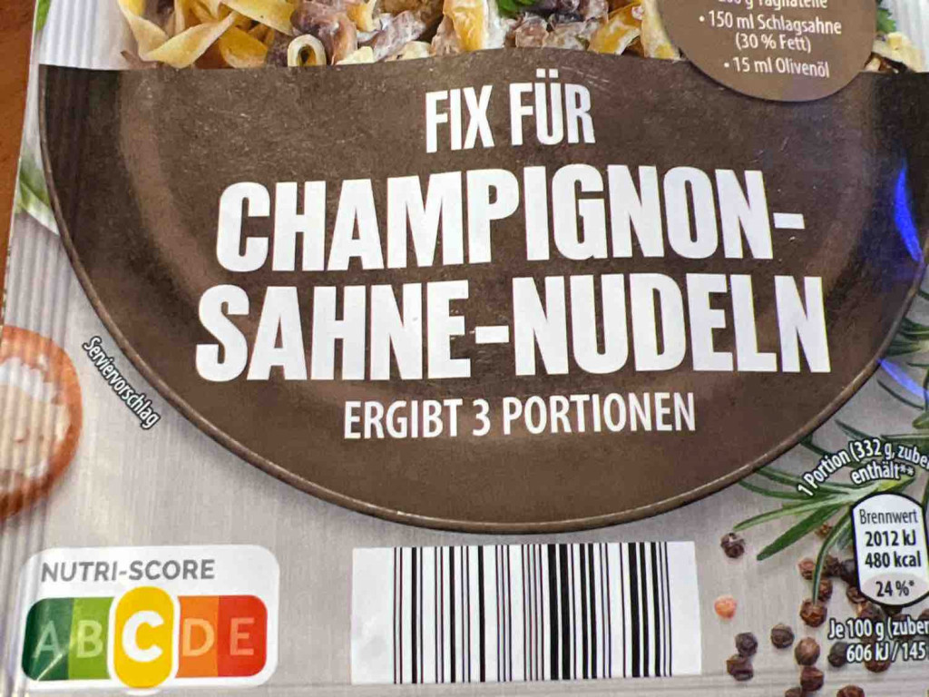 Champignon Sahne Nudeln, mit Sahne von Achilles767 | Hochgeladen von: Achilles767