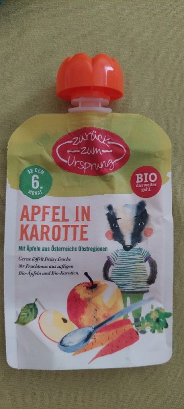 Apfel in Karotte, Quetschie von VeraCC | Hochgeladen von: VeraCC