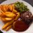 Texas Hacksteak mit Barbecue Dip und Speckbohnen, dazu gebackene | Hochgeladen von: i bims