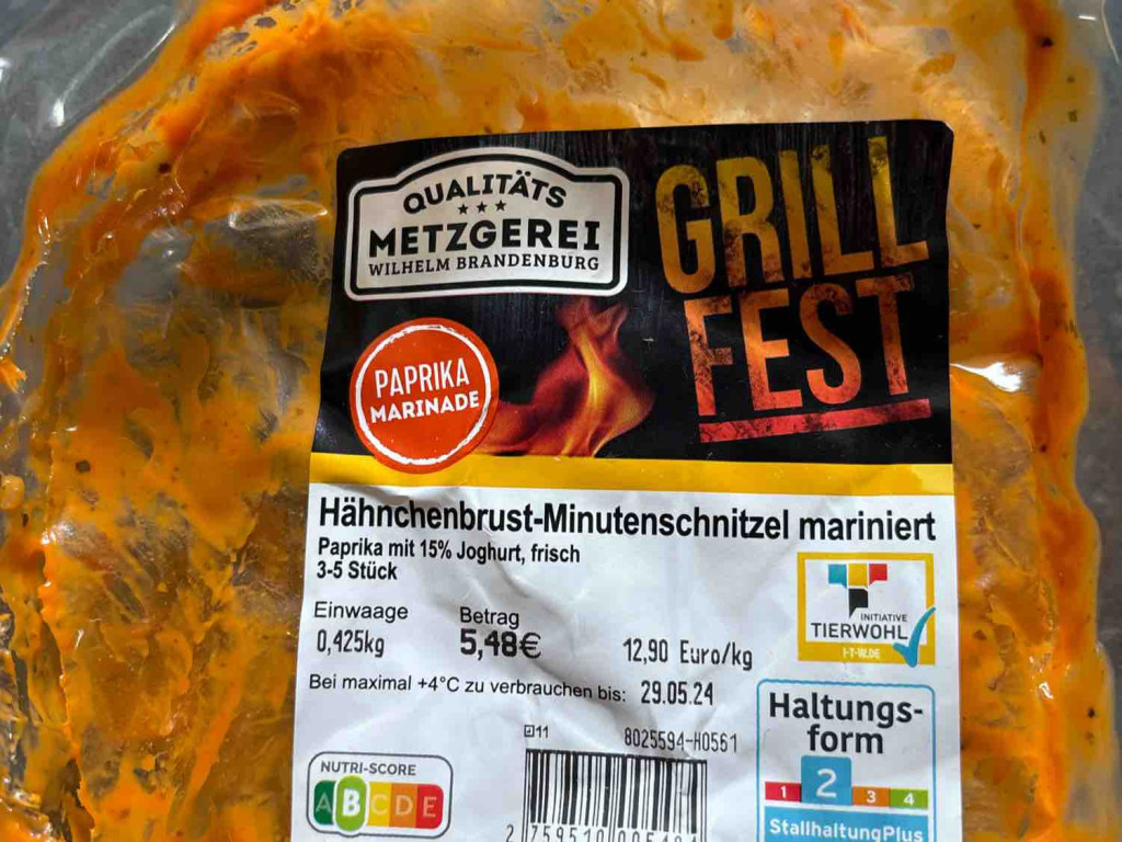 Grillfest Hähnchenbrust Minutenschnitzel Paprika mariniert, 15%  | Hochgeladen von: ianmuraw