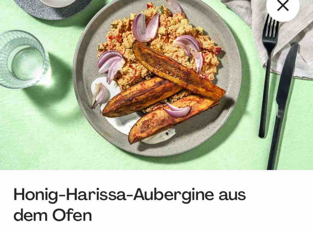 Honig Harissa Aubergine  aus dem Ofen, dazu tomatiger Quiinoa-Sa | Hochgeladen von: DerWaschbär