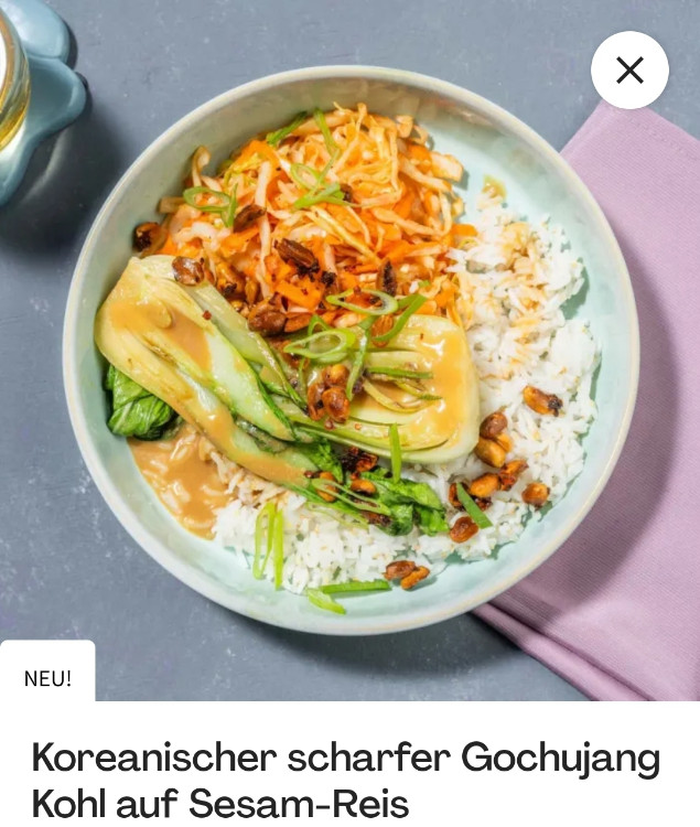 koreanischer scharfer Gochujang Kohl, auf Sesam-Reis von Hannah  | Hochgeladen von: Hannah Sprungk