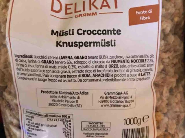 Müsli Croccante Knuspermüsli von Salz | Hochgeladen von: Salz