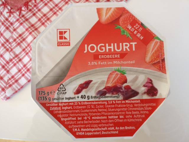 Joghurt Erdbeere, 3,8% Fett im Milchanteil von stevol | Hochgeladen von: stevol