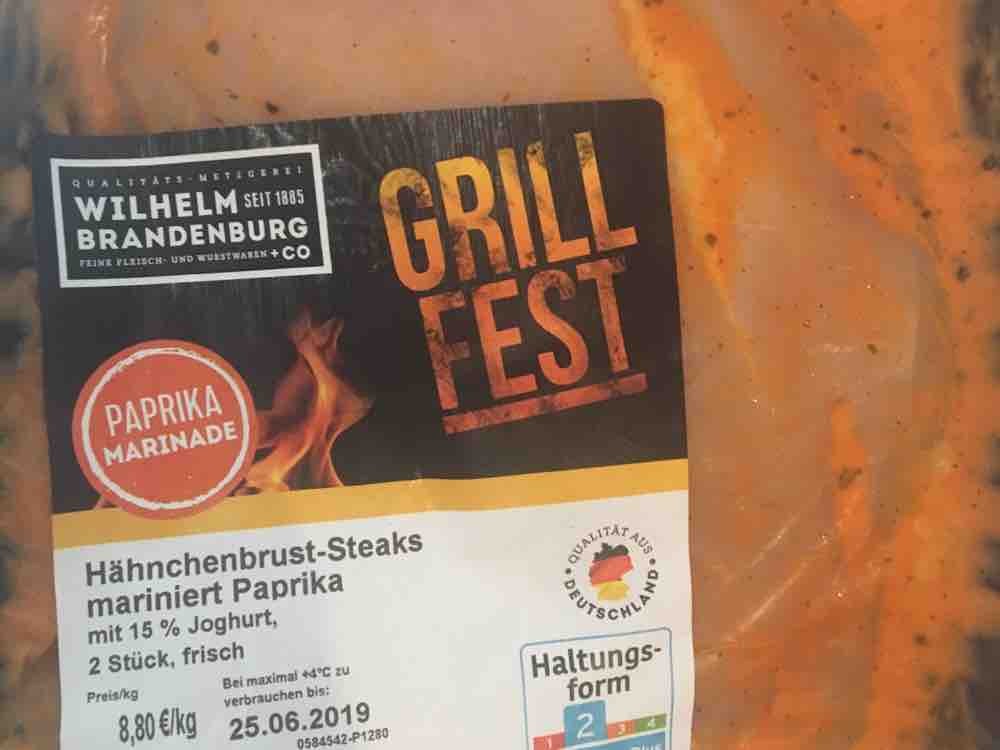 Grillfest Hähnchenbrust-Steaks mit marinierter Paprika, mit 15%  | Hochgeladen von: Ilchriegel