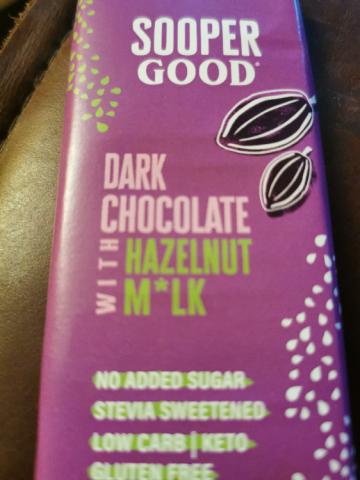 Sooper Good Dark Chocolate with Hazelnut Milk, Low Carb by canna | Uploaded by: cannabold