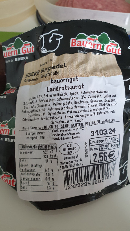 Landrotwurst, Edeka von EwuR | Hochgeladen von: EwuR