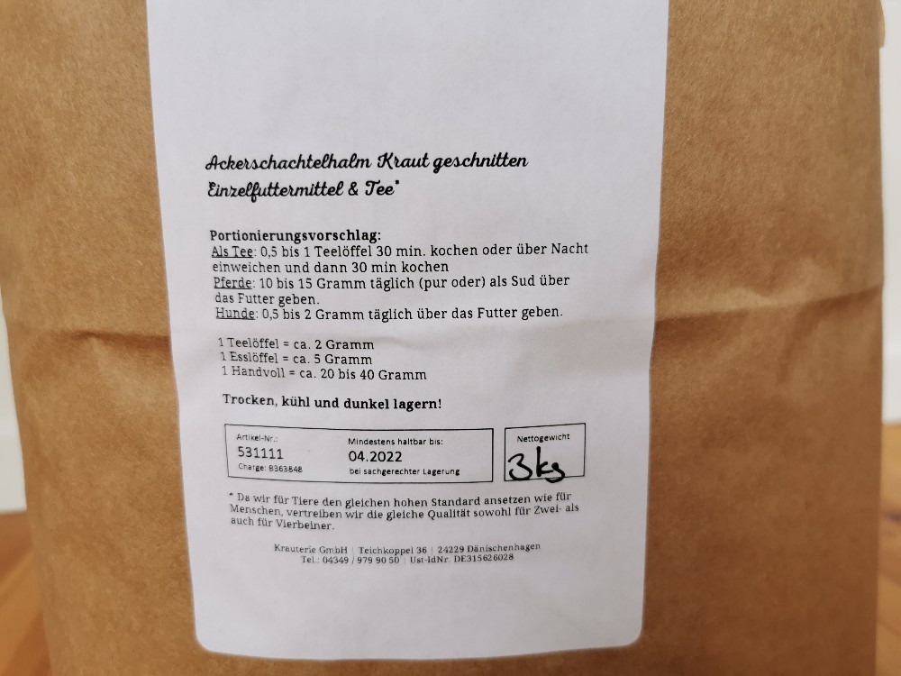 Ackerschachtelhalm Kraut geschnitten, Tee von anettalves | Hochgeladen von: anettalves