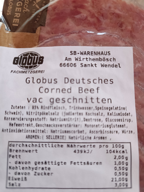 Globus Deutsches Corned Beef von Wollo | Hochgeladen von: Wollo