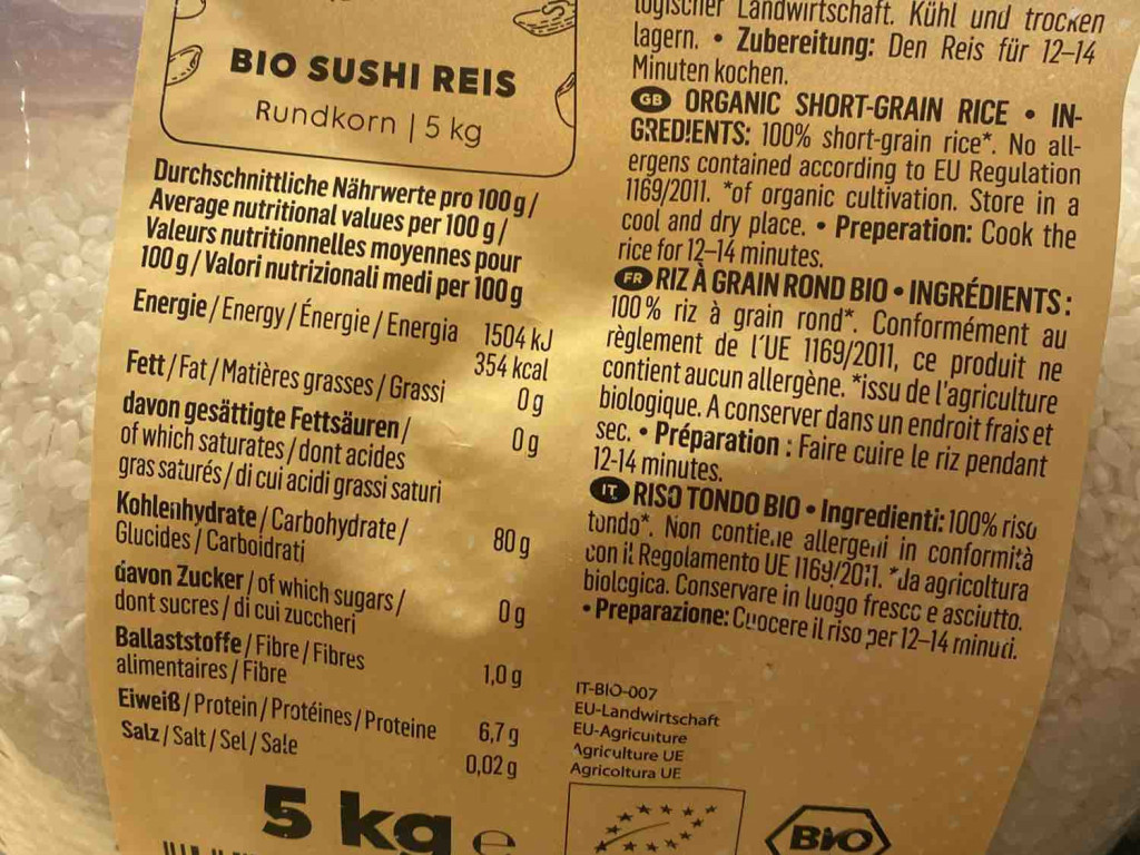 Bio Sushi Reis, Rundkorn von june506 | Hochgeladen von: june506