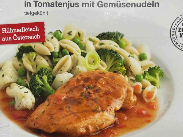 Hühnerbrust in Tomatenjus, Gemüsenudeln von sharon | Hochgeladen von: sharon